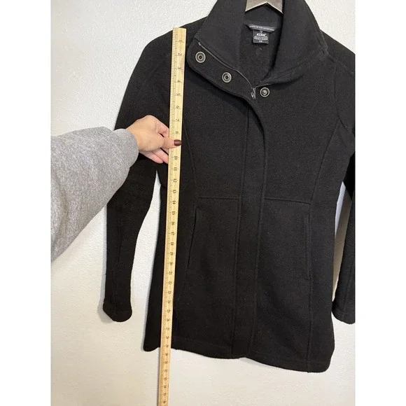 Kuhl Jacket Black Highland Long Full Zip Women's Size XS Outdoor Warm - Picture 7 of 10